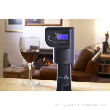 (Top) automatic vacuum smart Intelligent wine preserver with anti-tilt function